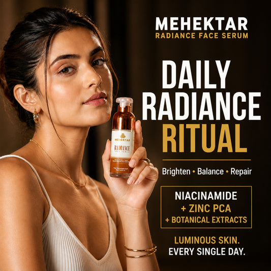MEHEKTAR Radiance Face Serum with Niacinamide & Zinc PCA, 30 ml