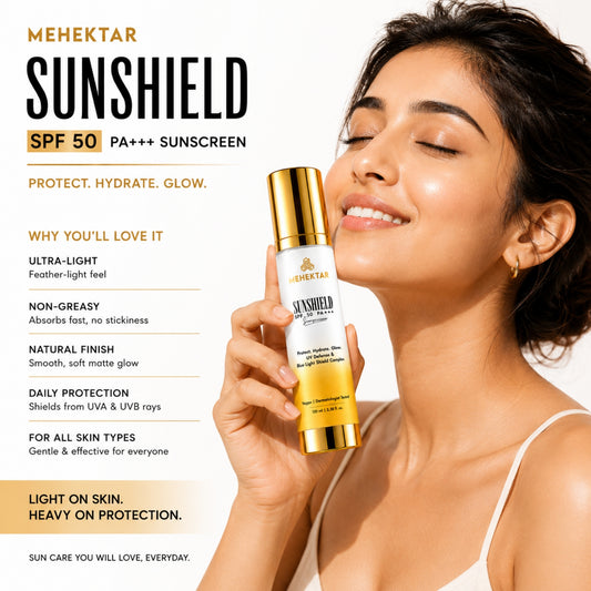 MEHEKTAR SunShield SPF 50 PA+++ Sunscreen, 100 ml