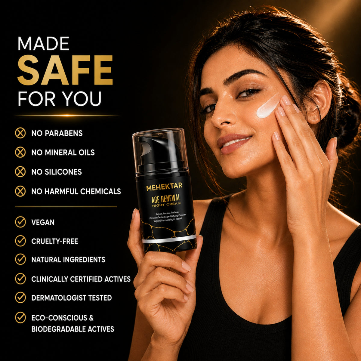 MEHEKTAR Age Renewal Night Cream with Retinol, 50 ml