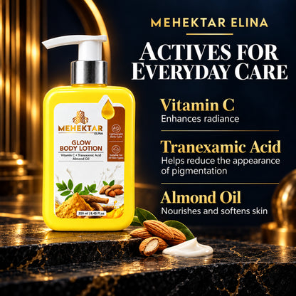 MEHEKTAR ELINA Glow Body Lotion with Vitamin C, 250 ml