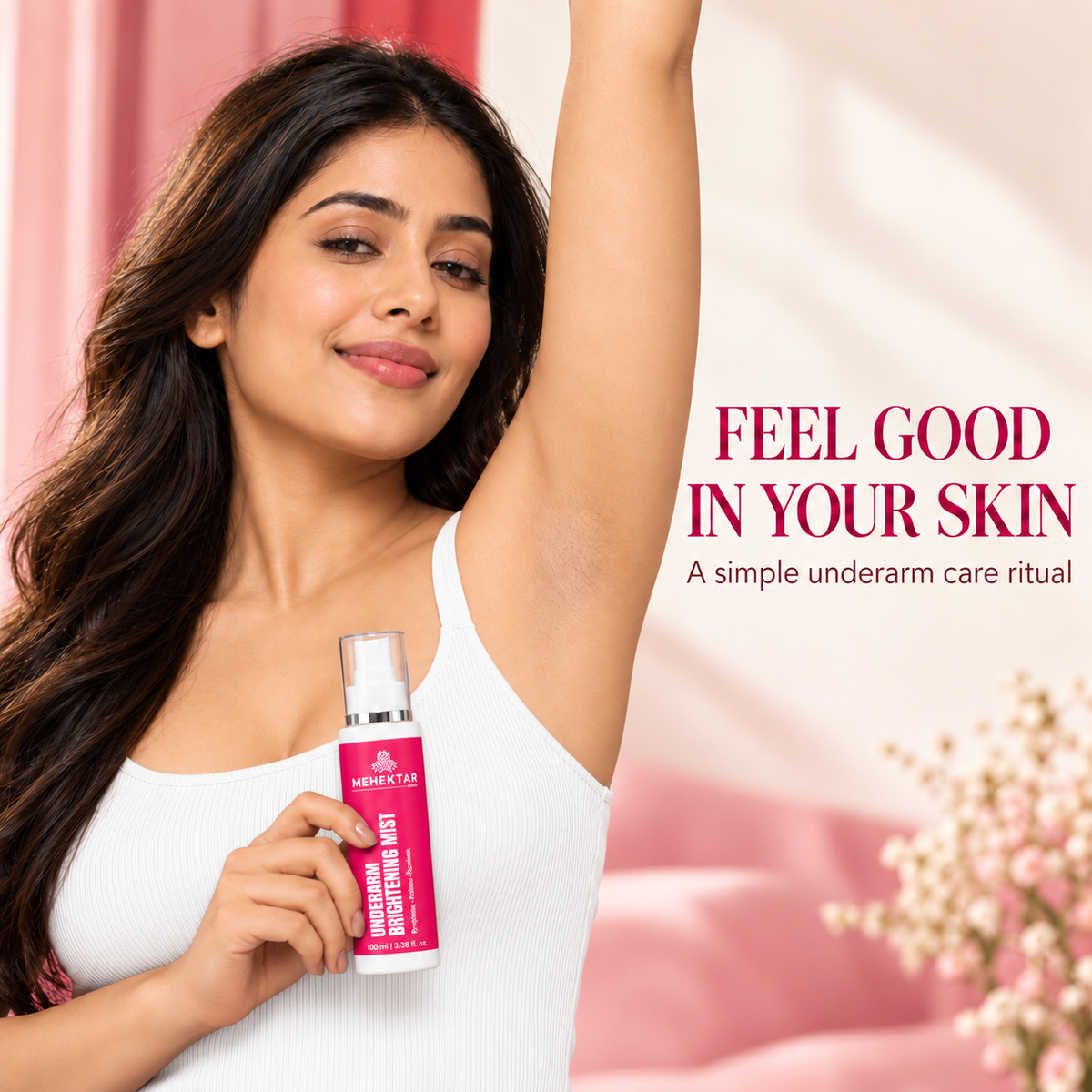 MEHEKTAR ZIVA Underarm Brightening Mist, 100 ml