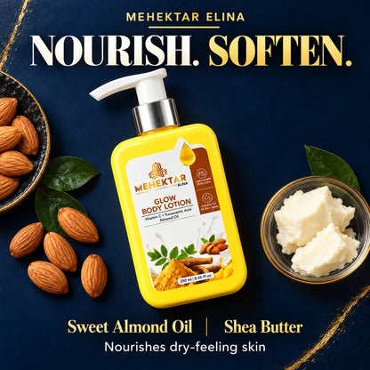 MEHEKTAR ELINA Glow Body Lotion with Vitamin C, 250 ml
