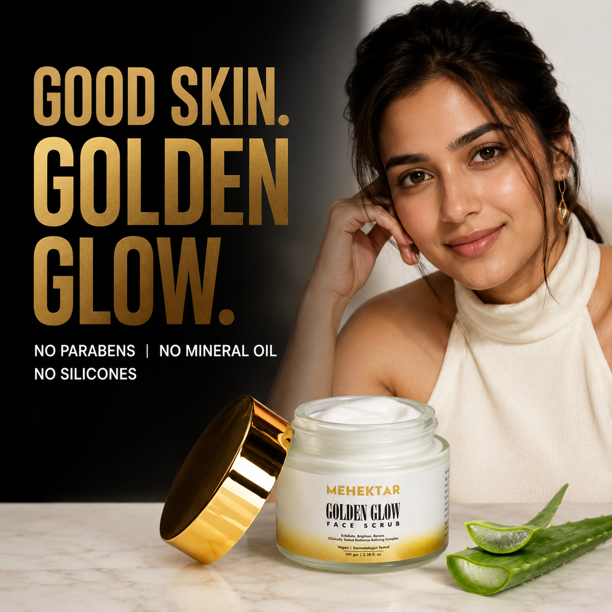 MEHEKTAR Golden Glow Face Exfoliator, 100 ml