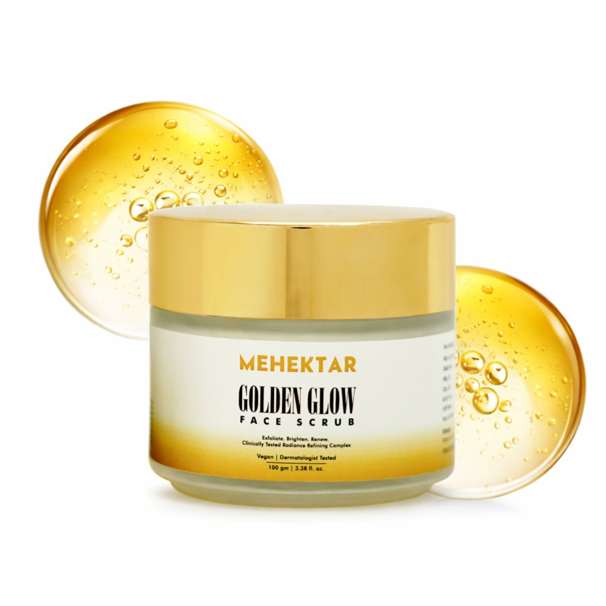 MEHEKTAR Golden Glow Face Exfoliator with Niacinamide and Kojic Acid 100 ml