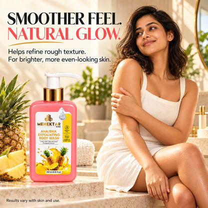MEHEKTAR EVIRA AHA/BHA Exfoliating Body Wash, 250 ml