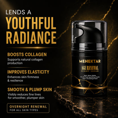 MEHEKTAR Age Renewal Night Cream with Retinol, 50 ml